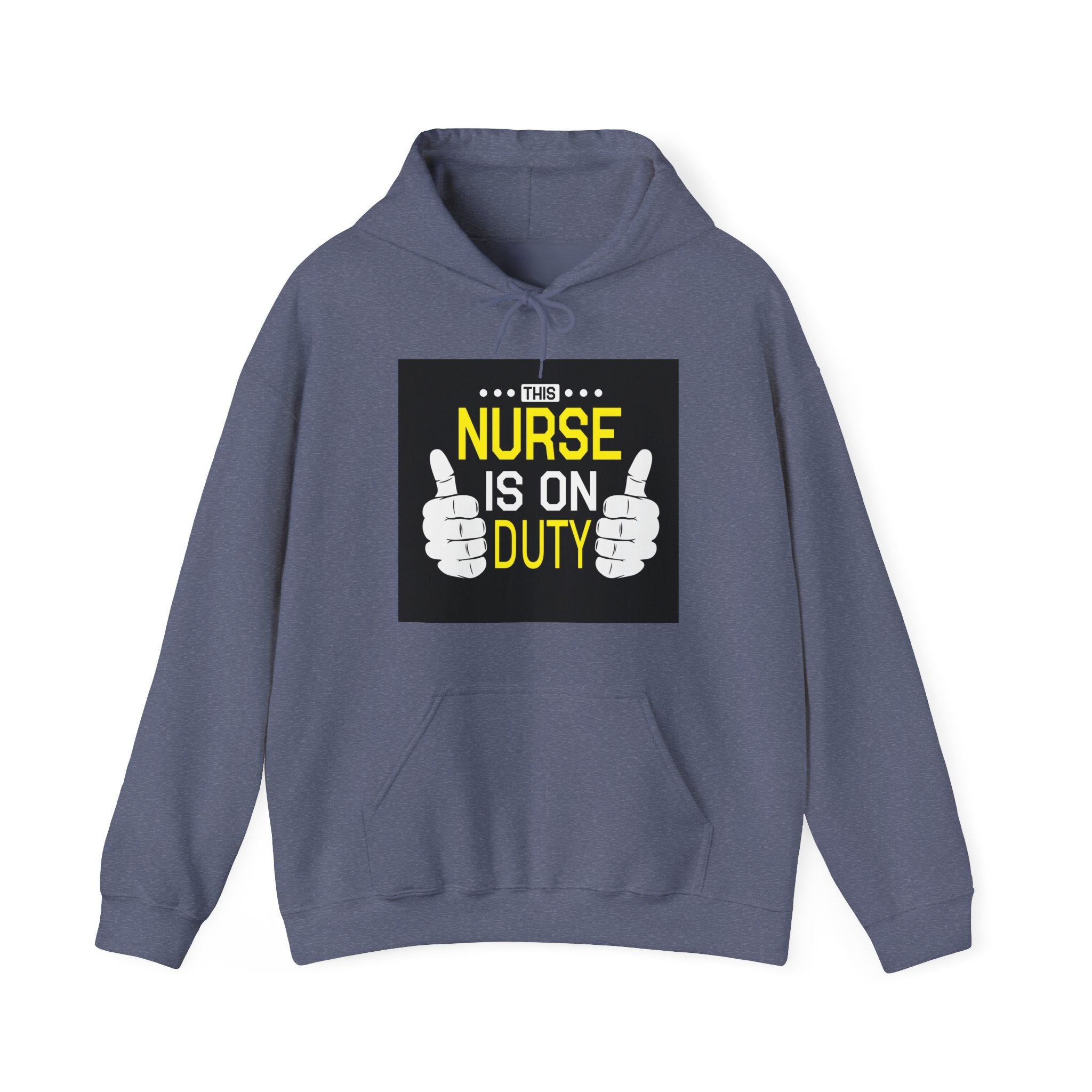 This Nurse Is On Duty Unisex Heavy Blend Hooded Sweatshirt