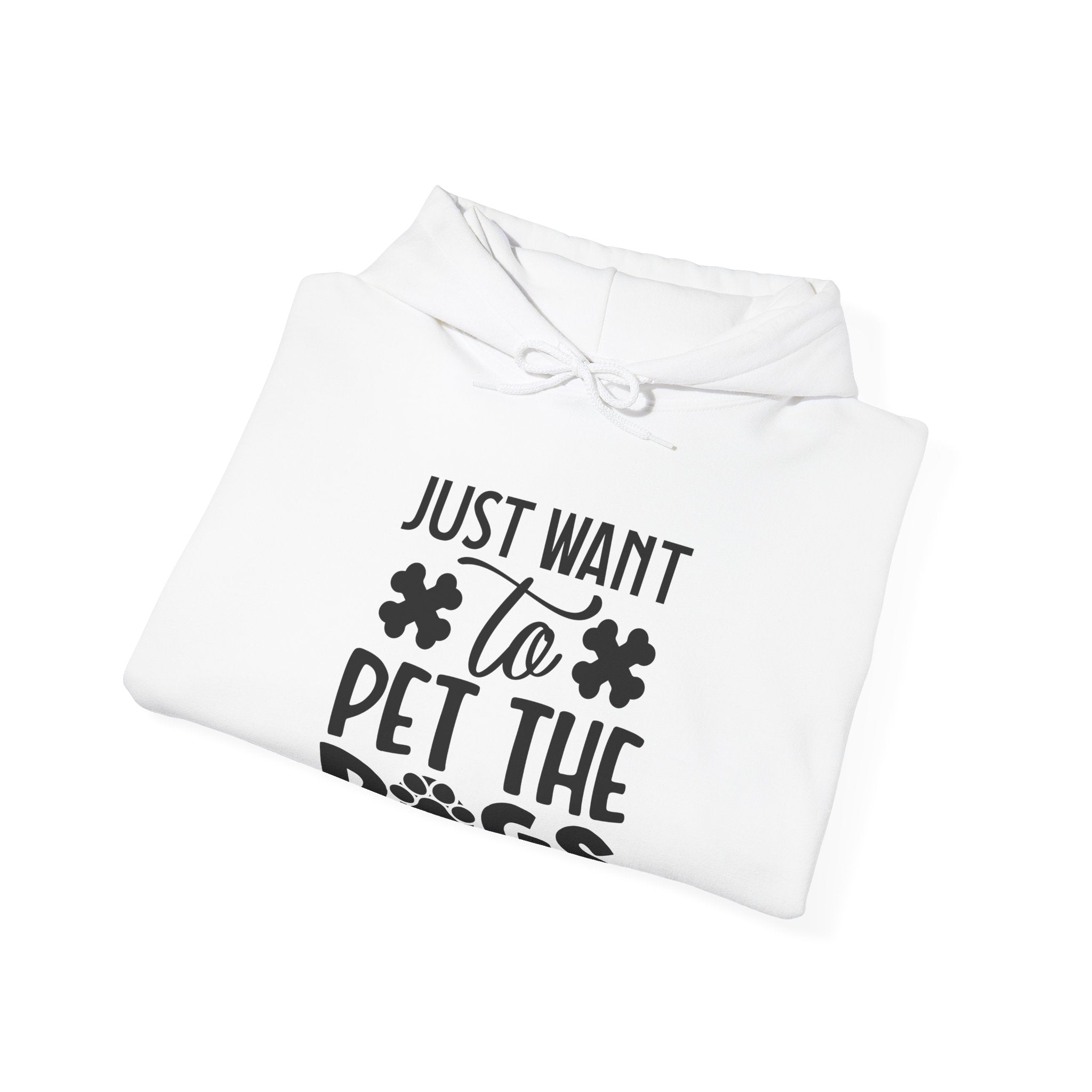 Just Want To Pet The Dogs Unisex Heavy Blend Hooded Sweatshirt