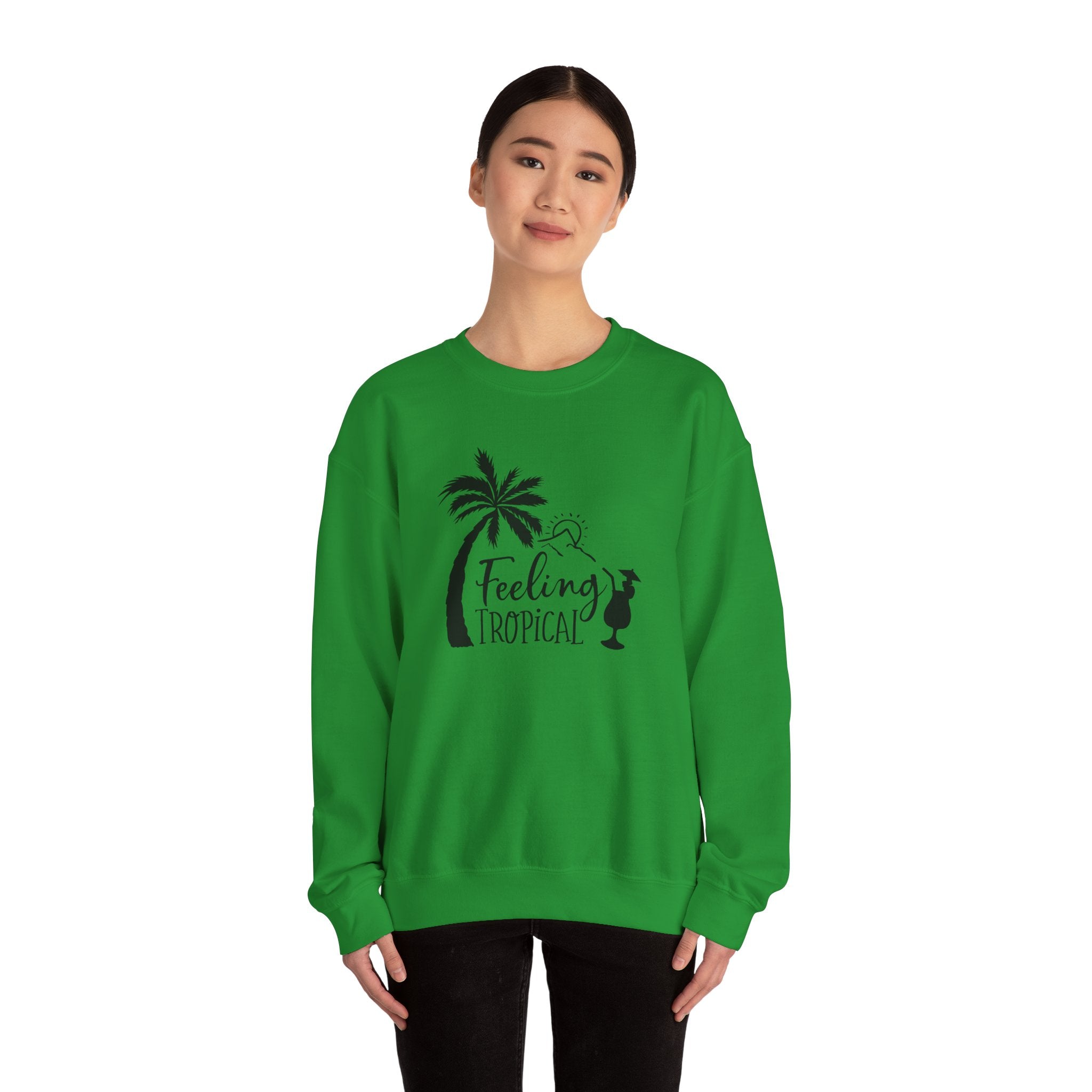 Feeling Tropical Unisex Heavy Blend Crewneck Sweatshirt for Ultimate Comfort